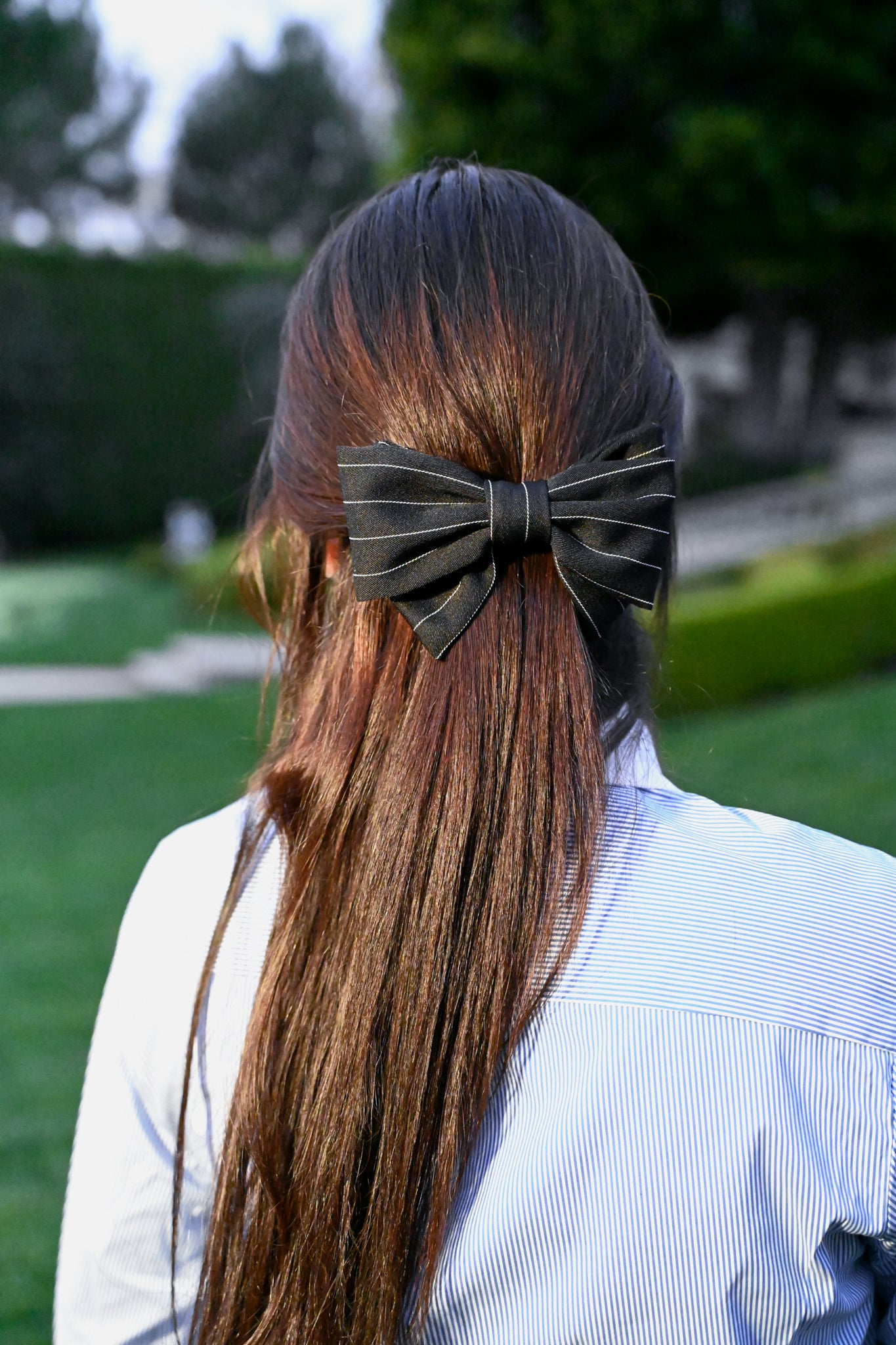 The Pinstripe Bow