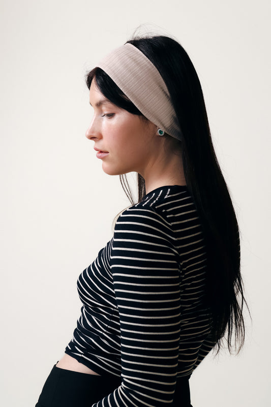 pointelle headband for women