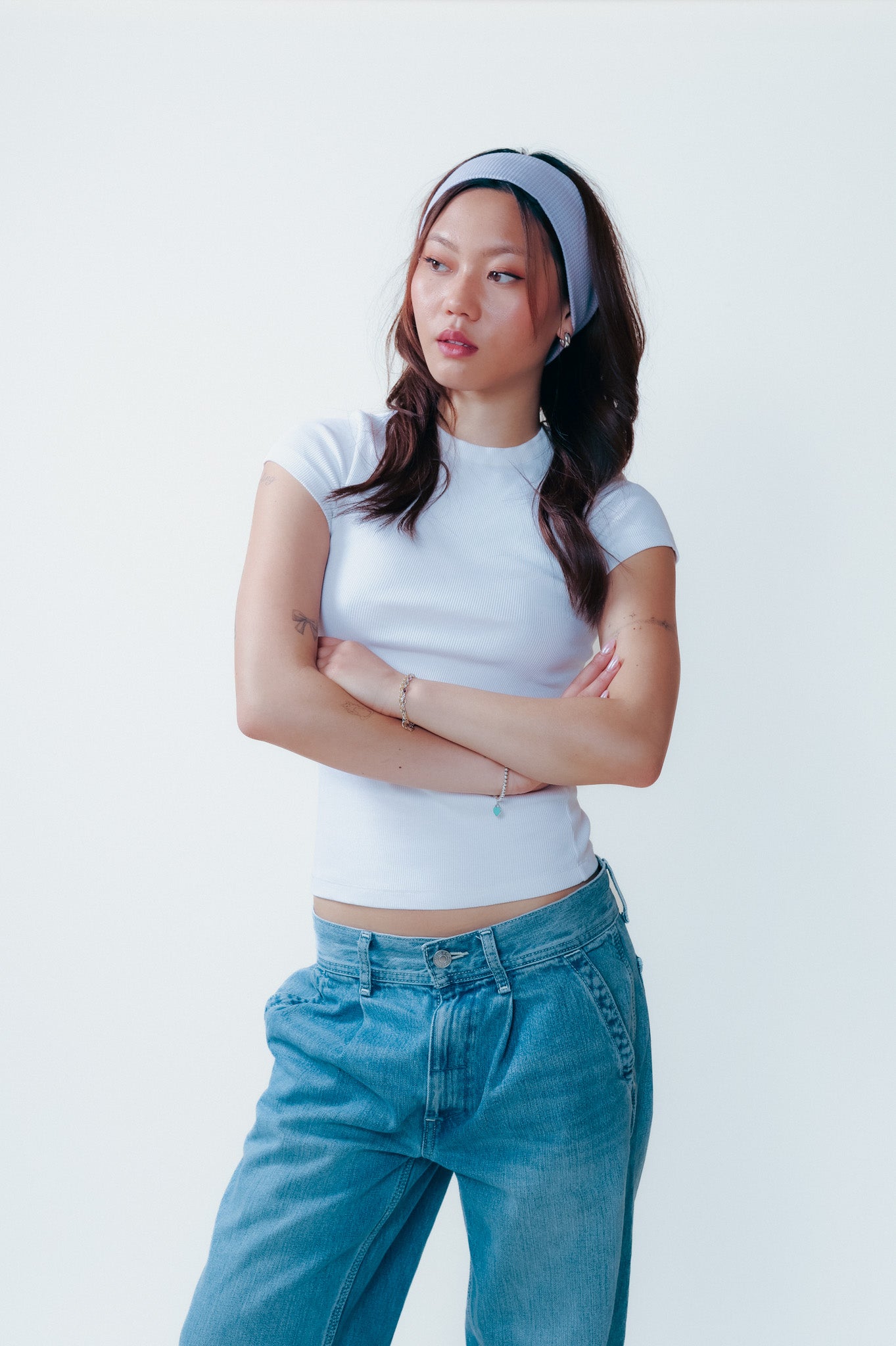 Waffle Cotton Headband Lilac