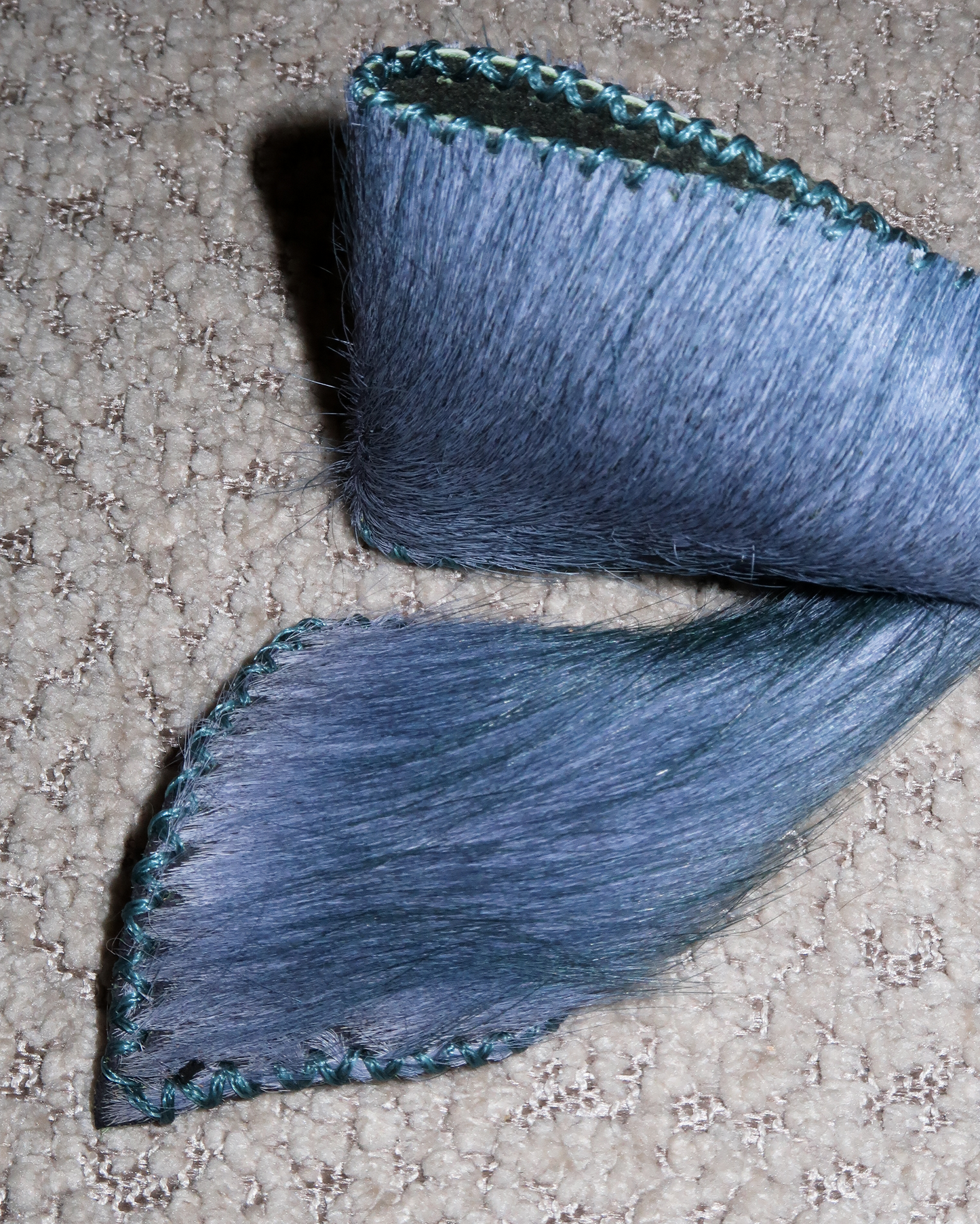 Cow Hide Bow Barrette in Sea Nymph