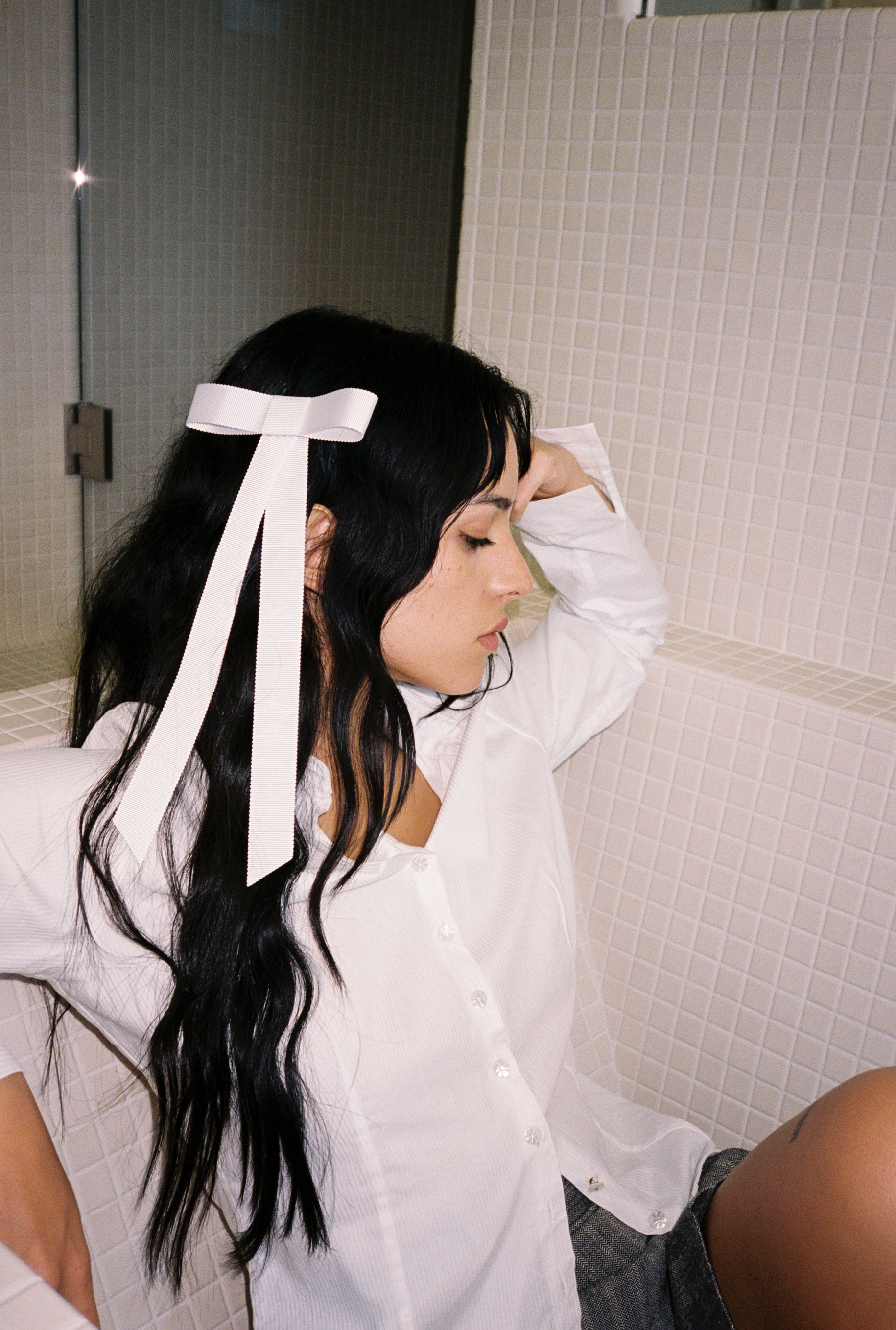 long hair bow
