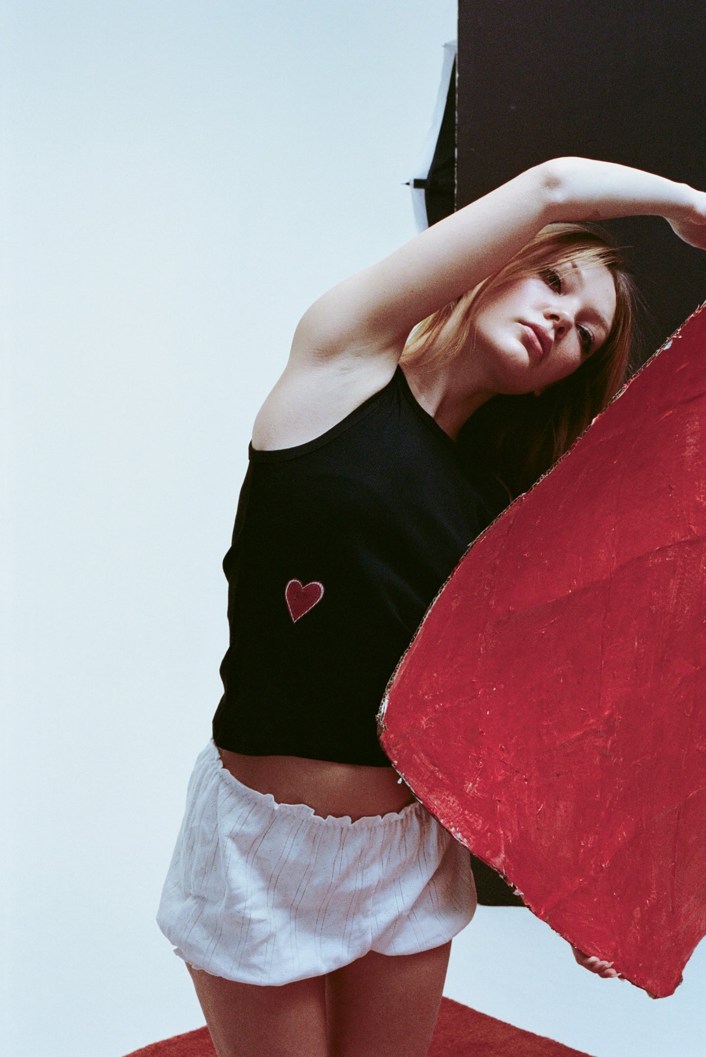 Mila's Heart Tank in Black