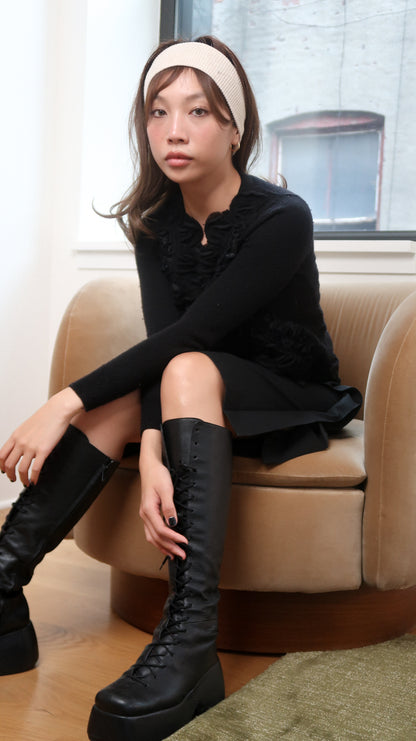 The Soft Rib Headband in Dune