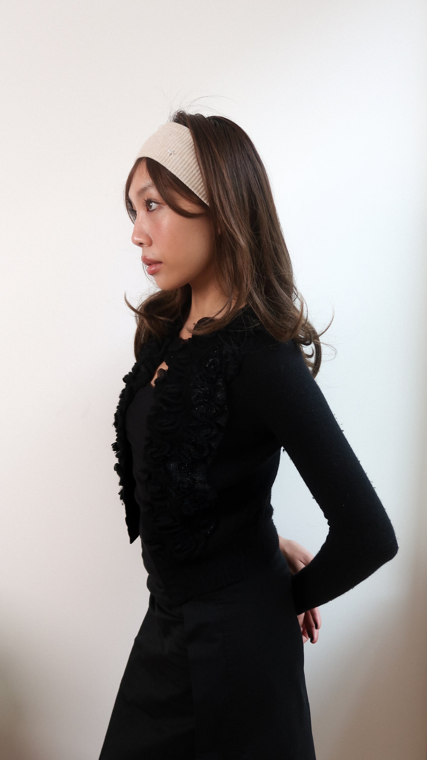 The Soft Rib Headband in Dune